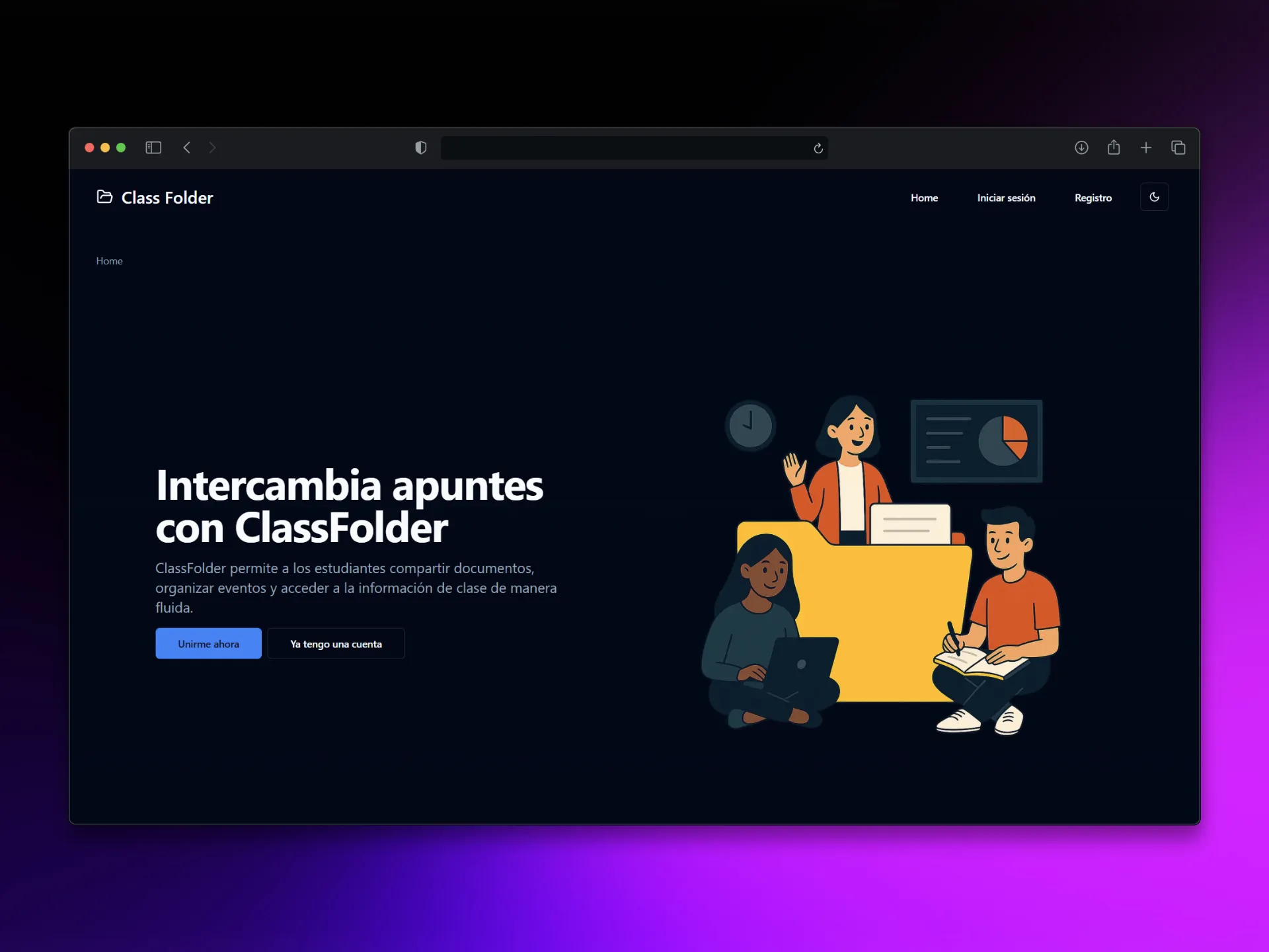 Landing page